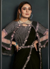 Glorious Looking Saree in Black Colour